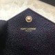 Replica Saint Laurent Envelope Chain Wallet in Black Grained Calfskin 201120