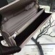 Replica Saint Laurent Light Pink Grained Matelasse Leather Chain Wallet Y221220