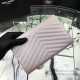 Replica Saint Laurent Light Pink Grained Matelasse Leather Chain Wallet Y221220