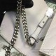 Replica Saint Laurent Light Pink Grained Matelasse Leather Chain Wallet Y221220
