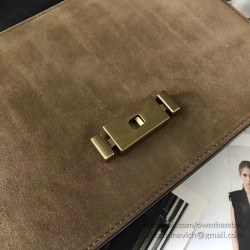 Replica Saint Laurent Medium Bellechasse Bag Black &amp; Taupe 462044