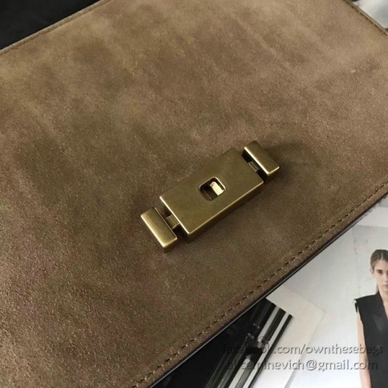 Replica Saint Laurent Medium Bellechasse Bag Black & Taupe 462044