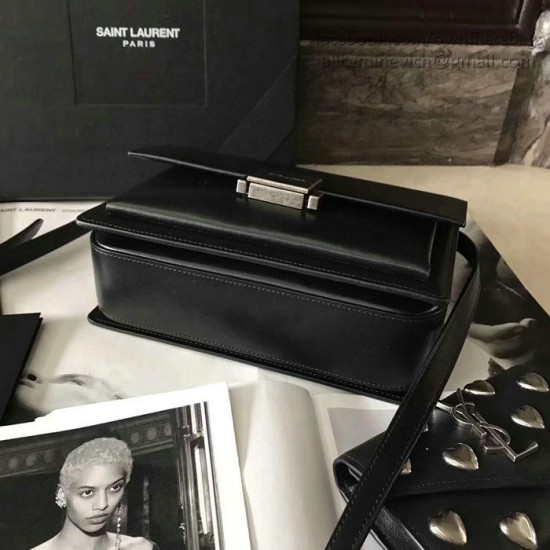 Fake Saint Laurent Medium Bellechasse Bag in Black Leather 482051 Replica