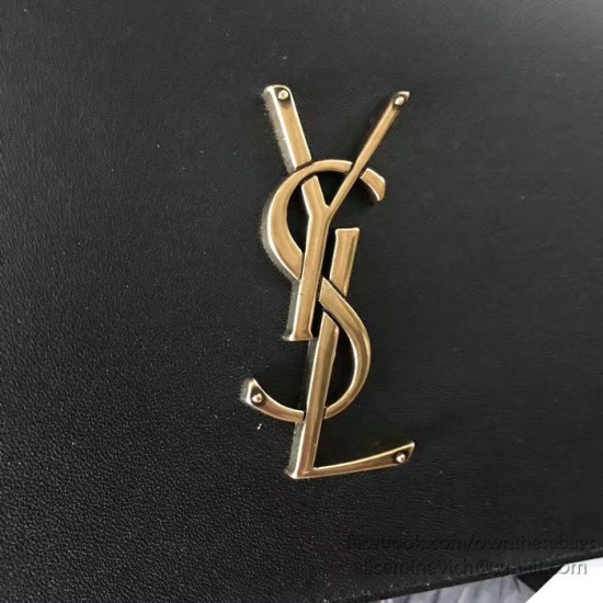Replica Saint Laurent Medium Dylan Flap Shoulder Bag Black 439047