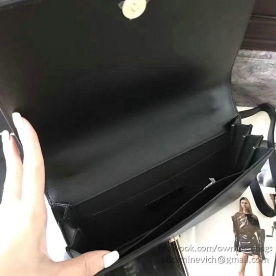 Replica Saint Laurent Medium Dylan Flap Shoulder Bag Black 439047