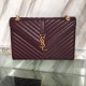 Replica Saint Laurent Monogram Large Grained Chain Shoulder Bag Burgundy Y230310