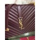 Replica Saint Laurent Monogram Large Grained Chain Shoulder Bag Burgundy Y230310