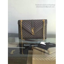 Replica Saint Laurent Monogram Large Grained Chain Shoulder Bag Grey Y230310