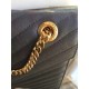 Replica Saint Laurent Monogram Large Grained Chain Shoulder Bag Grey Y230310