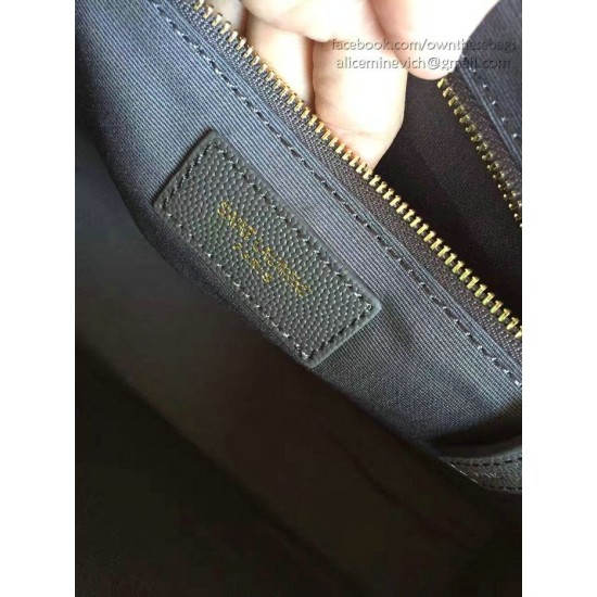 Replica Saint Laurent Monogram Large Grained Chain Shoulder Bag Grey Y230310