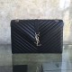 Fake Saint Laurent Monogram Large Kate Chain Shoulder Bag Black Y231220 Replica