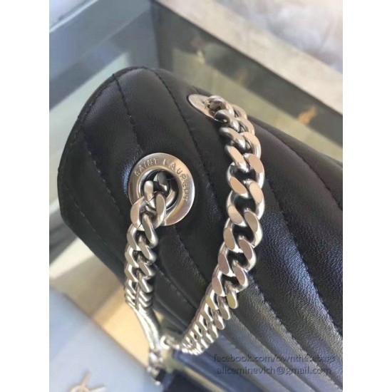 Fake Saint Laurent Monogram Large Kate Chain Shoulder Bag Black Y231220 Replica