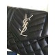 Replica Saint Laurent Satchel Medium Monogram in Black Matelasse Leather Y221260