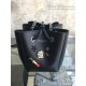 Fake Saint Laurent Sheepskin Mini Bourse Bucket Bag Black Y220350 Replica