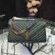 Replica Saint Laurent Top Handle Bag in Green Matelasse Leather 392738