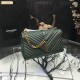 Replica Saint Laurent Top Handle Bag in Green Matelasse Leather 392738