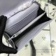 Fake Saint Laurent Violet Grained Matelasse Leather Chain Wallet Y221220 Replica