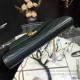 Fake YSL Saint Laurent Grained Matelasse Leather Chain Wallet Y221220 Black Replica