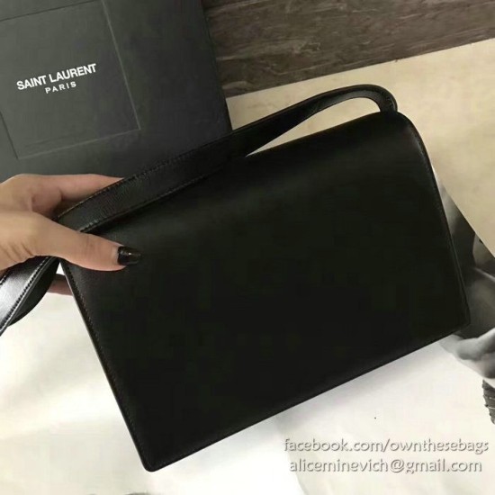 Fake YSL Saint Laurent Medium Bellechasse Bag Black 462044 Replica