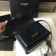 Fake YSL Saint Laurent Medium Bellechasse Bag in Blue Leather 482051 Replica