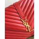 Fake YSL Saint Laurent Monogram Large Kate Chain Shoulder Bag Red Y231220 Replica