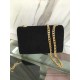 Fake Yves Saint Laurent Black Suede Monogram Tassel Bag Y221240 Replica