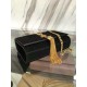 Fake Yves Saint Laurent Black Suede Monogram Tassel Bag Y221240 Replica