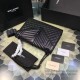 Replica Yves Saint Laurent Large Chain Shoulder Bag Black Calfskin Y221250