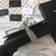 Replica YSL Saint Laurent Medium Kate Monogram Tassel Croco Leather Shoulder Bag Black Silver