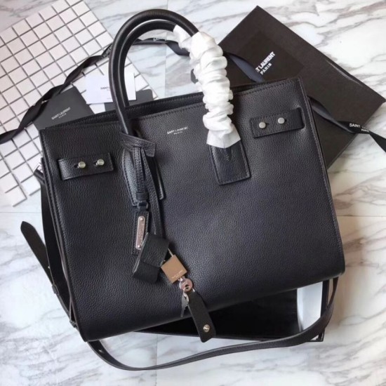 Replica YSL Top Handle Tote Black