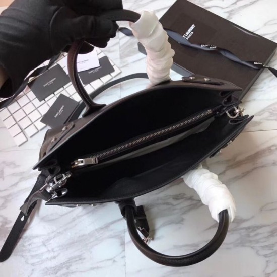 Replica YSL Top Handle Tote Black