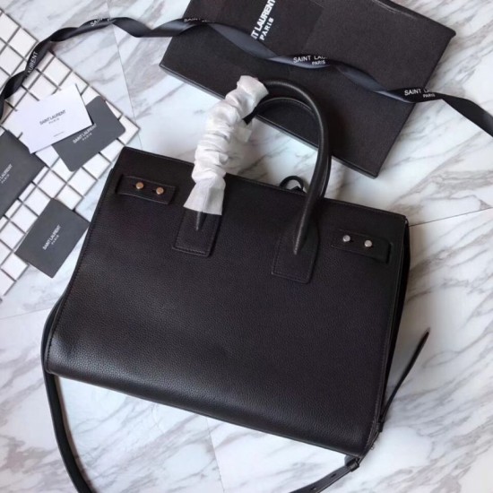 Replica YSL Top Handle Tote Black