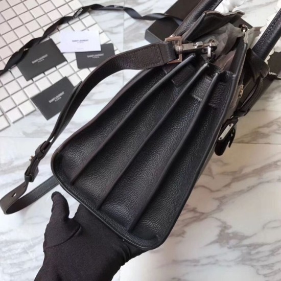 Replica YSL Top Handle Tote Black