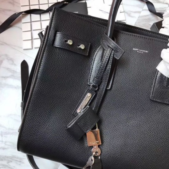Replica YSL Top Handle Tote Black