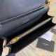Fake YSL Saint Laurent Medium Becky Chain Wallet Black Replica