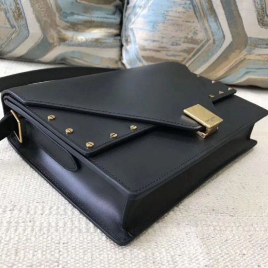 Fake YSL Saint Laurent Margaux Satchel Smooth Leather Black Replica