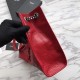 Fake YSL Saint Lauren Niki Medium Shopping Bag Crinkled Vintage Leather Red Replica