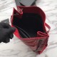 Fake YSL Saint Lauren Niki Medium Shopping Bag Crinkled Vintage Leather Red Replica
