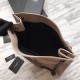 Replica YSL Saint Lauren Niki Medium Shopping Bag Crinkled Vintage Leather Gray