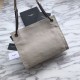 Replica YSL Saint Lauren Niki Medium Shopping Bag Crinkled Vintage Leather Beige