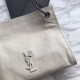 Replica YSL Saint Lauren Niki Medium Shopping Bag Crinkled Vintage Leather Beige