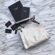 Replica YSL Saint Lauren Niki Medium Shopping Bag Crinkled Vintage Leather Beige