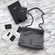 Replica YSL Saint Lauren Niki Medium Shopping Bag Crinkled Vintage Leather Black