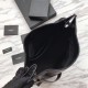 Replica YSL Saint Lauren Niki Medium Shopping Bag Crinkled Vintage Leather Black