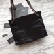 Replica YSL Saint Lauren Niki Medium Shopping Bag Crinkled Vintage Leather Black