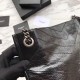 Replica YSL Saint Lauren Niki Medium Shopping Bag Crinkled Vintage Leather Black
