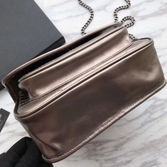 Fake YSL Saint Laurent Medium Niki Chain Bag Gray Replica