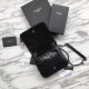 Replica YSL Saint Laurent Niki Chain Wallet Crinkled Vintage Leather Black