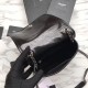 Replica YSL Saint Laurent Niki Chain Wallet Crinkled Vintage Leather Black