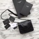 Replica YSL Saint Laurent Niki Chain Wallet Crinkled Vintage Leather Black
